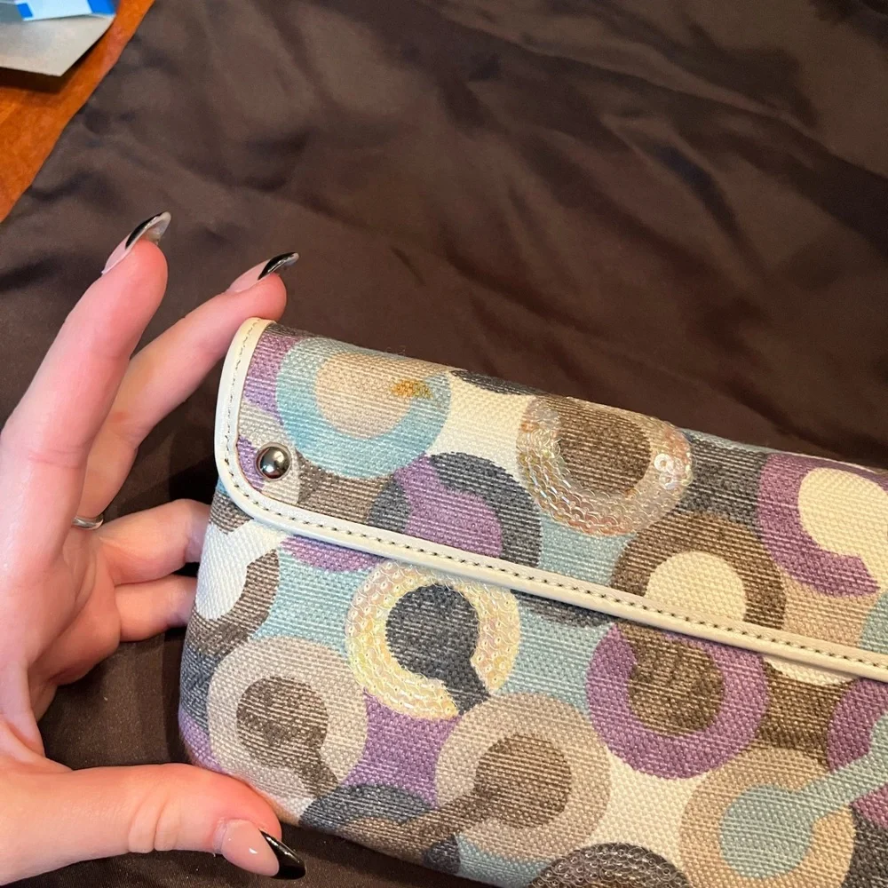 Coach Multicolor Wristlet Clutch - Picture 3 of 7